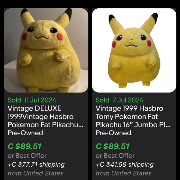 Vintage Japanese Pikachu Plush / 90s / Musical / Pokemon / 12” - Picture 8 of 8